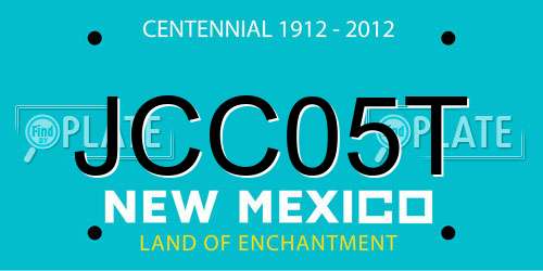 JCC05T New Mexico License Plate