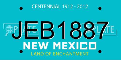 JEB1887 New Mexico License Plate