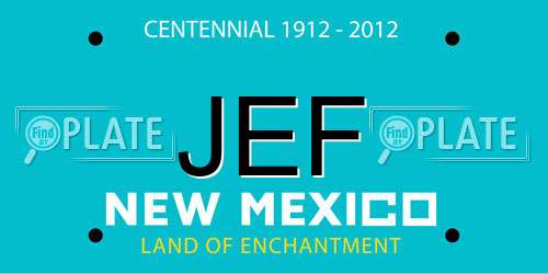 JEF New Mexico License Plate