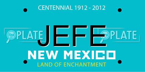 JEFE New Mexico License Plate