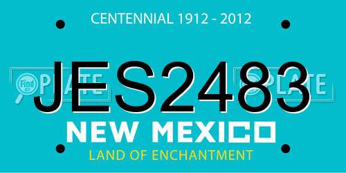 JES2483 New Mexico License Plate