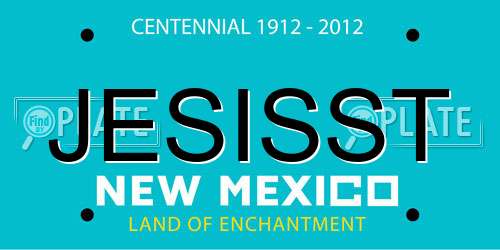 JESISST New Mexico License Plate
