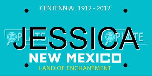 JESSICA New Mexico License Plate