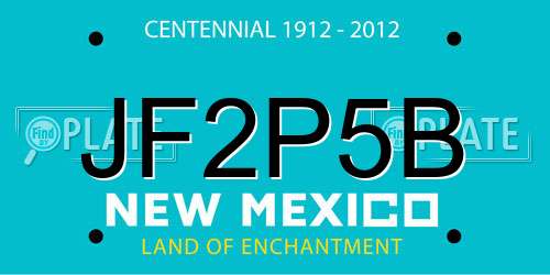 JF2P5B New Mexico License Plate