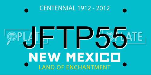 JFTP55 New Mexico License Plate