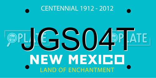JGS04T New Mexico License Plate