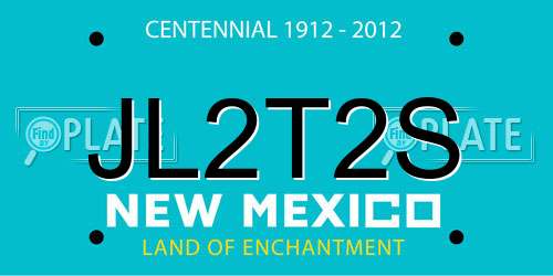 JL2T2S New Mexico License Plate