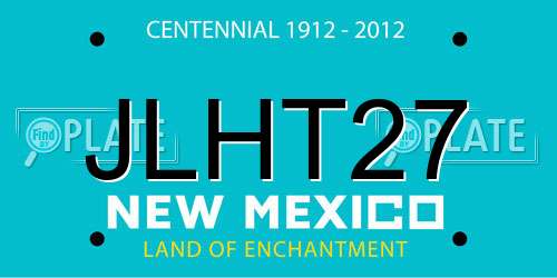 JLHT27 New Mexico License Plate