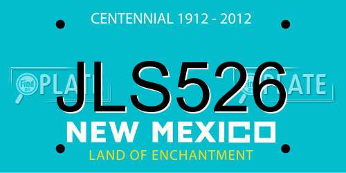 JLS526 New Mexico License Plate