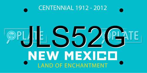 JLS52G New Mexico License Plate