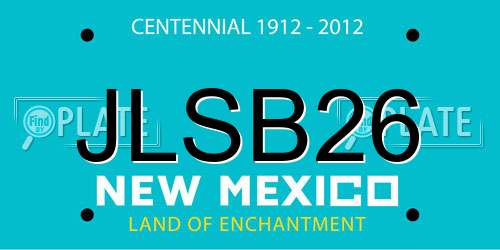 JLSB26 New Mexico License Plate