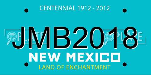 JMB2018 New Mexico License Plate