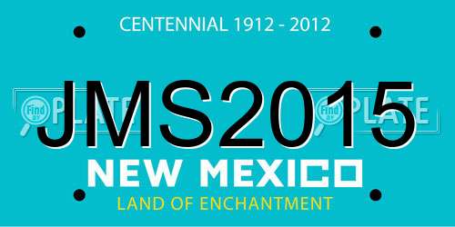 JMS2015 New Mexico License Plate
