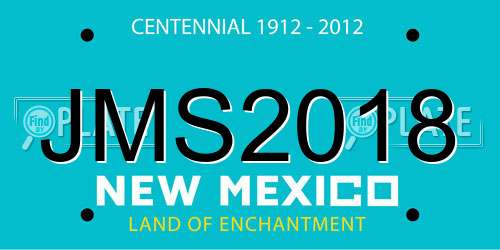 JMS2018 New Mexico License Plate