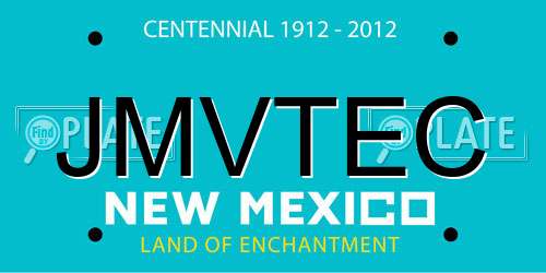 JMVTEC New Mexico License Plate