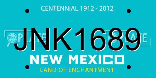 JNK1689 New Mexico License Plate