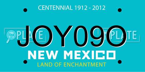 JOY09O New Mexico License Plate