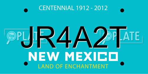 JR4A2T New Mexico License Plate