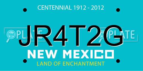 JR4T2G New Mexico License Plate