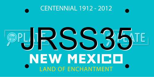JRSS35 New Mexico License Plate