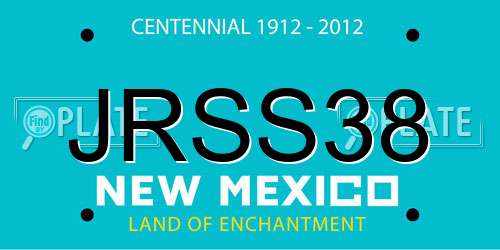 JRSS38 New Mexico License Plate