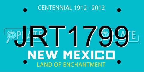 JRT1799 New Mexico License Plate