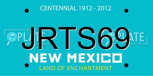 JRTS69 New Mexico License Plate