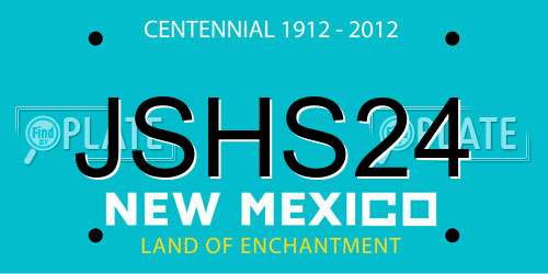 JSHS24 New Mexico License Plate