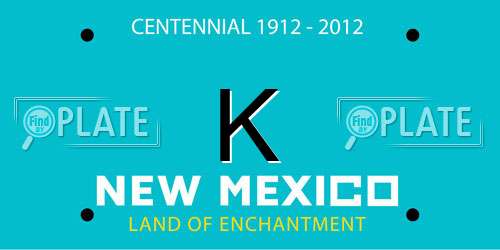 K New Mexico License Plate