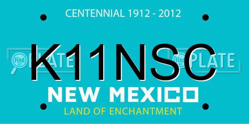 K11NSC New Mexico License Plate