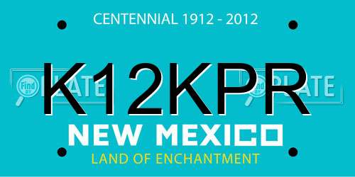 K12KPR New Mexico License Plate