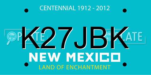 K27JBK New Mexico License Plate