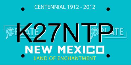 K27NTP New Mexico License Plate