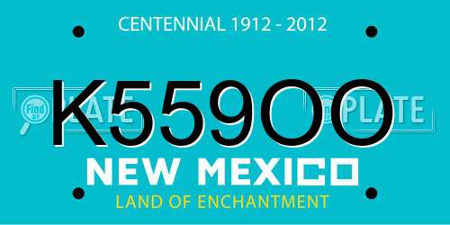 K559OO New Mexico License Plate