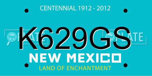 K629GS New Mexico License Plate