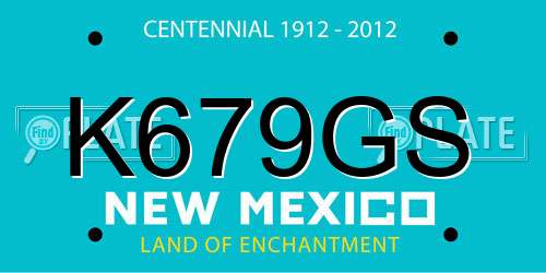 K679GS New Mexico License Plate