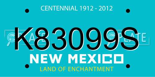 K83099S New Mexico License Plate
