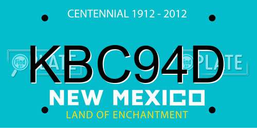 KBC94D New Mexico License Plate