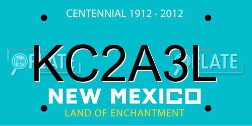 KC2A3L New Mexico License Plate