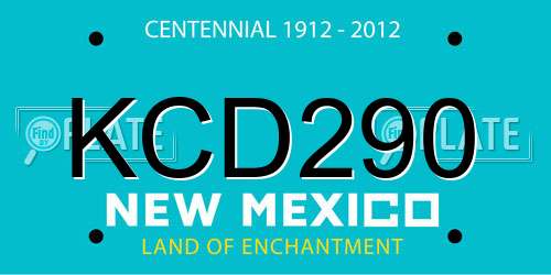 KCD290 New Mexico License Plate