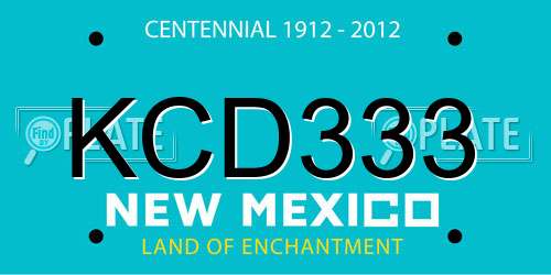 KCD333 New Mexico License Plate