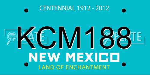 KCM188 New Mexico License Plate