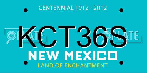 KCT36S New Mexico License Plate