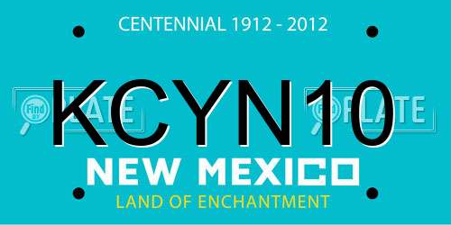 KCYN10 New Mexico License Plate