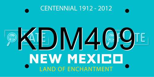 KDM409 New Mexico License Plate