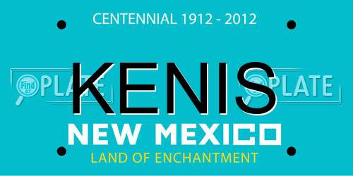 KENIS New Mexico License Plate
