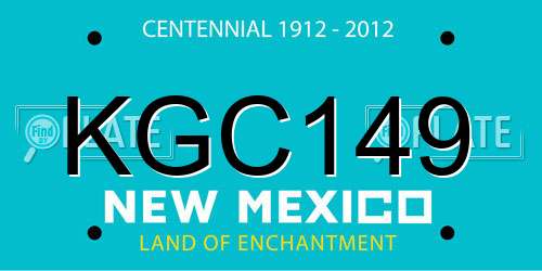 KGC149 New Mexico License Plate