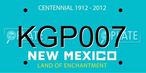KGP007 New Mexico License Plate