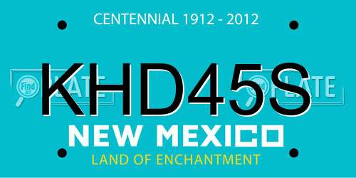 KHD45S New Mexico License Plate