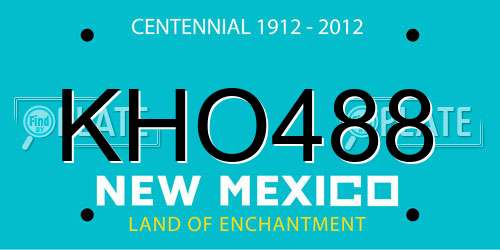 KHO488 New Mexico License Plate